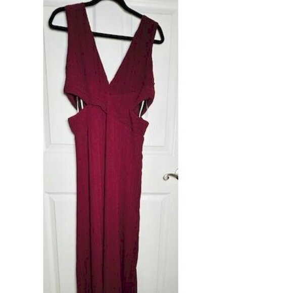 Lulu's Burgundy Maxi Dress - Picture 7 of 12